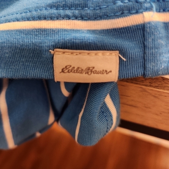 Eddie Bauer Blue Striped Tank Top XL - Picture 7 of 8